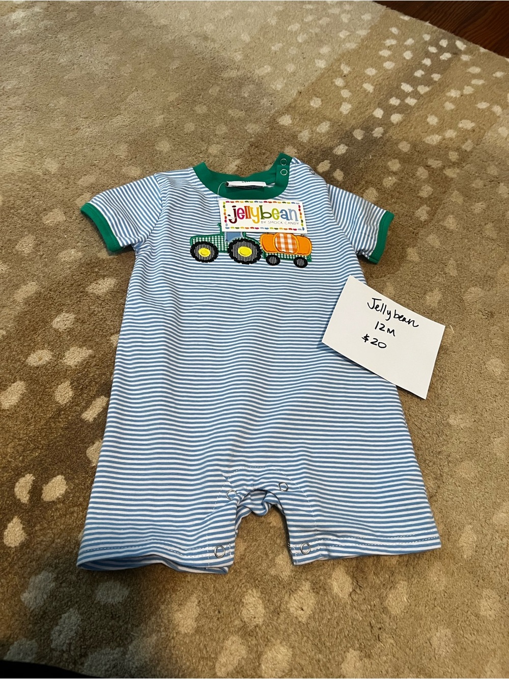 Jellybean Blue Stripe Toddler One-Piece Bodysuit